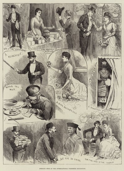 Evening Fete at the International Fisheries Exhibition by Alfred Courbould